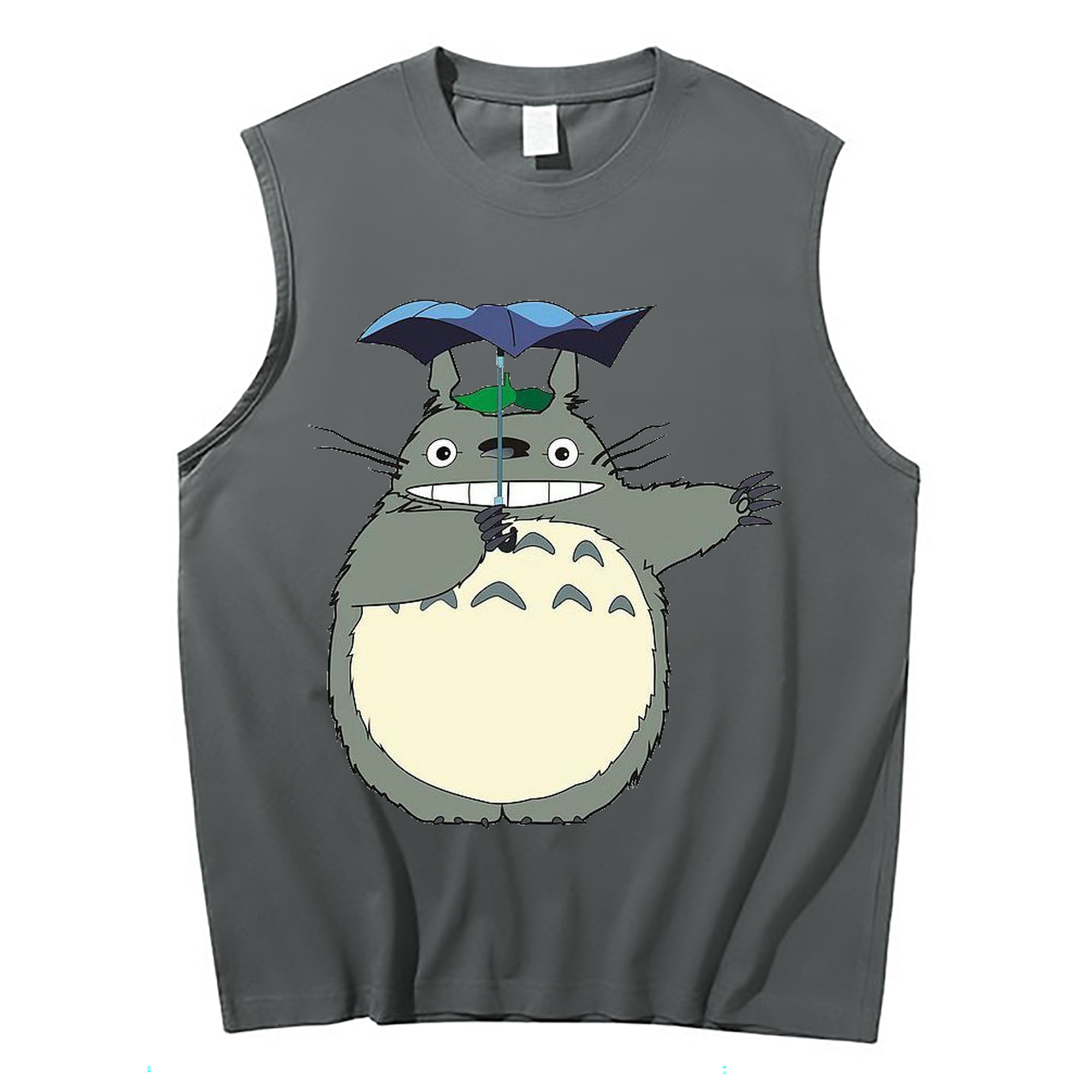 （画像用） となりのトトロ 草壁メイ 草壁サツキ My Neighbor Totoro Satsuki Kusakabe Mei Kusakabe コットン100％タンクトップ（フロントプリント）